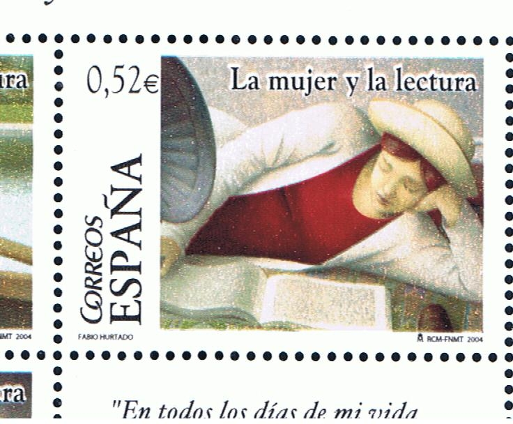 Edifil  4061 B  La mujer y la lectura.  