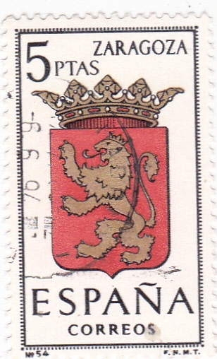 ZARAGOZA - Escudos de las capitales de provincia españolas (U)