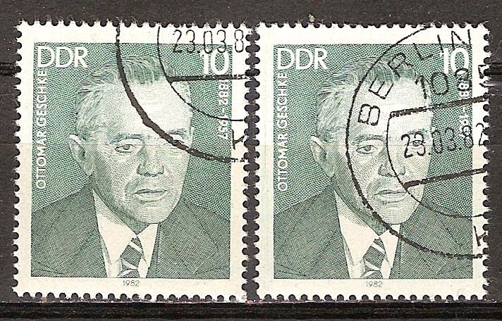 Las personalidades socialistas.Ottomar Geschke (1882-1957)DDR.