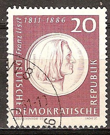 150a Aniv nacimiento de Liszt (compositor)DDR.