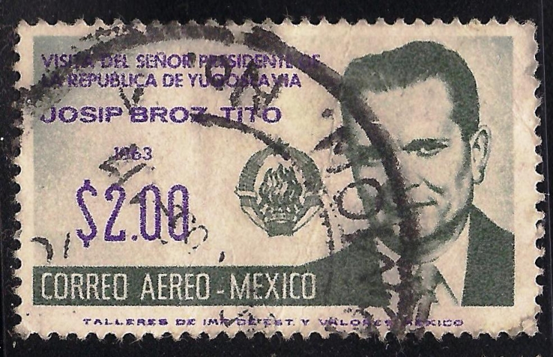 VISITA DEL PRESIDENTE DE LA REPUBLICA DE YUGOSLAVIA JOSIP BROZ TITO A MEXICO.