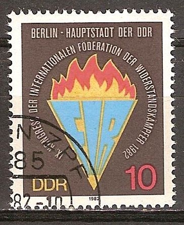  IX. Congreso de la Federación Internacional de la Resistencia,1982-DDR. 