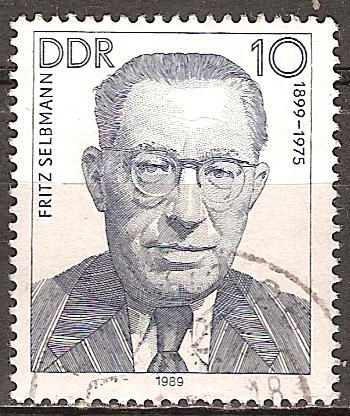 Las personalidades socialistas. Fritz Selbmann,1899-1975 DDR.