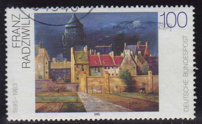 1995 Pintura alemana de S. XX. La Torre de Agua en Breme - Ybert_1606