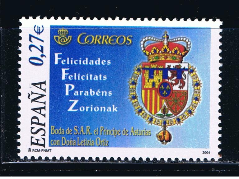 Edifil  4083  Boda de S.A.R. Príncipe de Asturias con  Doña Letizia Ortíz.  