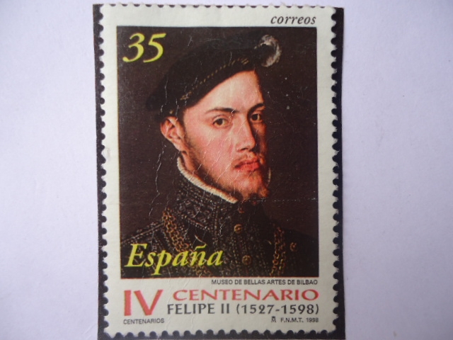 Ed:3556- Reyes de España-Casa de Austria- IV Centenario de la Muerte de Felipe II (1527-1581)