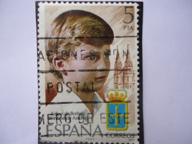 Ed:2449- S.A.R, Don: Felipe de Borbón- Principe de Asturia, y la básilica de Covadonga.
