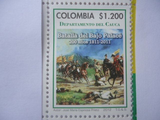 Departamentos de Colombia -Cauca- Batalla del Bajo Palacé-200 años 1811-2011 -(9/12)