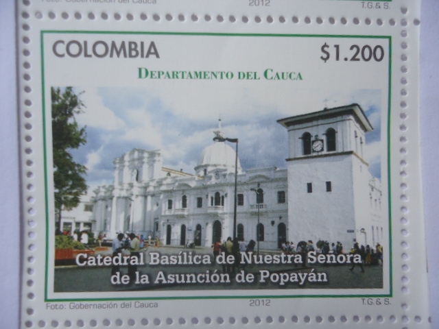 Departamentos de Colombia -Cauca- Catedral Basílica de Nuestra Señora de la Asunción de Popayán -(8/