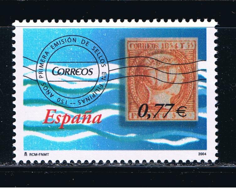 Edifil  4114  150º aniver. de la primera emisión de sellos en Filipinas.  