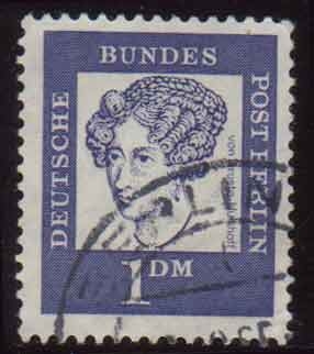 1961-64 Alemanes Célebres. Annette von Droste-Hulshoff - Ybert:233