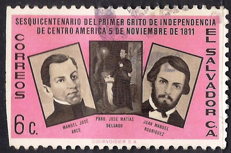 MANUEL JOSÉ ARCE, PEDRO JOSÉ MATÍAS DELGADO Y JUAN MANUEL RODRIGUEZ.