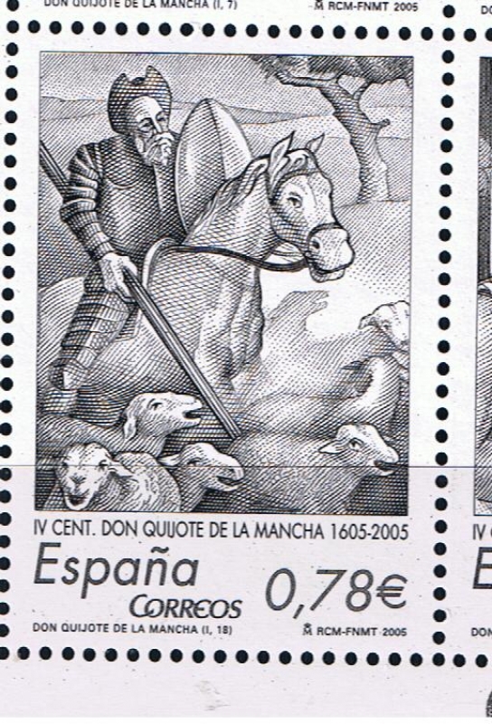 Edifil  4161 C  IV cente. de la publicación de ·El ingenioso hidalgo don Quijote de la Mancha·.  