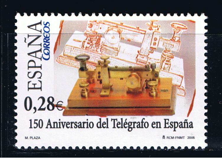 Edifil  4162  150º aniver. del telégrafo en España.  