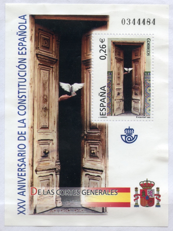 ESPAÑA 2003_4039 ANIVERSARIO DE LA CONSTITUCION. DE LAS CORTES GENERALES