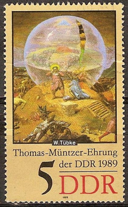 Thomas Müntzer en honor a la República Democrática Alemana 1989. 