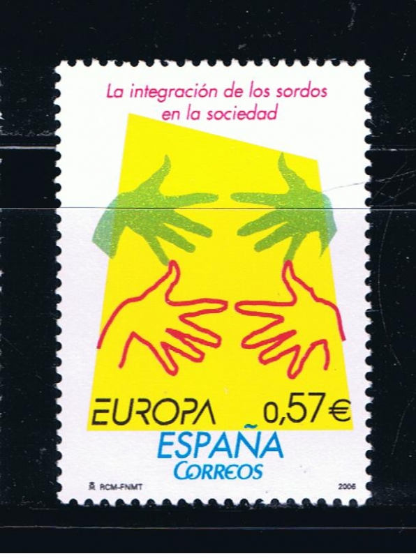 Edifil   4262  Europa. La integración de los invidentes y sordos en la sociedad. 