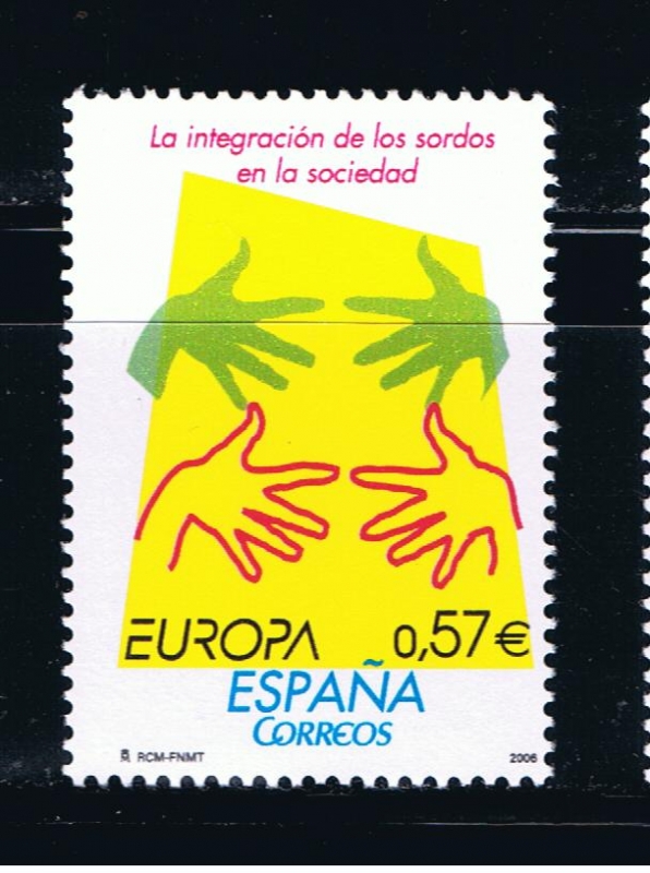 Edifil   4262  Europa. La integración de los invidentes y sordos en la sociedad. 