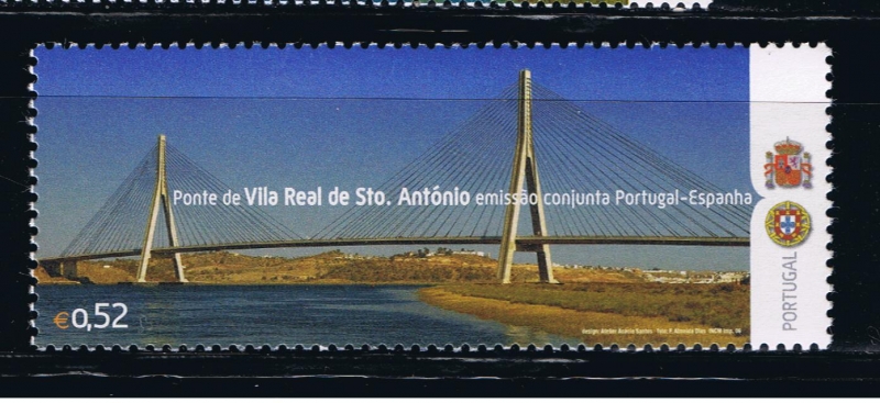 Edifil   4264  Puentes Ibéricos. Emisión conjunta con Portugal.  
