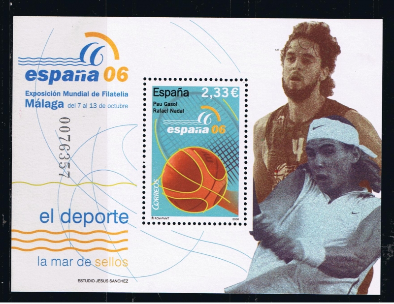 Edifil   4273 SH  Exposición Mundial de Filatelia España 06. Málaga.  