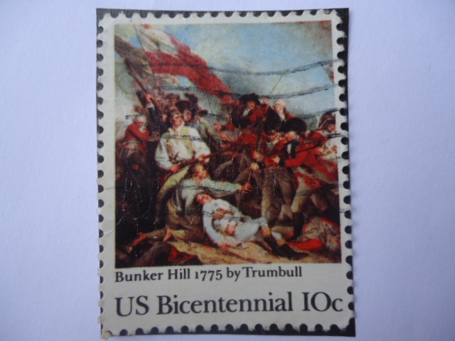 Bunker Hill 1775 by Trumbull - 200th anniversary (1775-1975) 