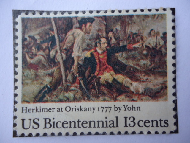 Herkimer at Oriskany 1777 by yohn
