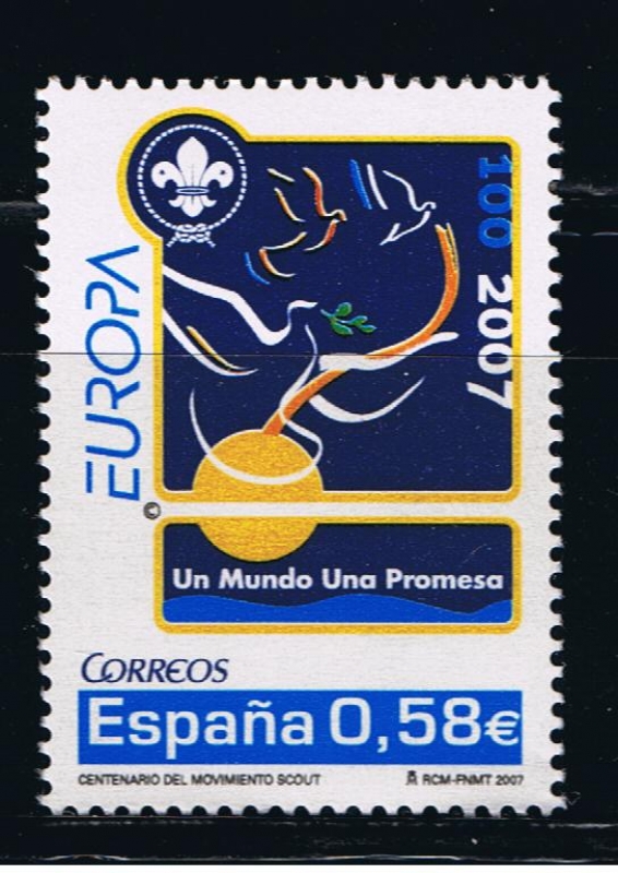 Edifil  4322  Europa. Centenario del Movimiento Scout.  
