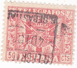  sello de TELÉGRAFOS (V)
