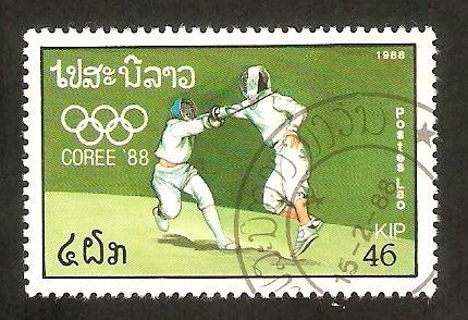881 - Olimpiadas en Seul, Corea del Sur, esgrima