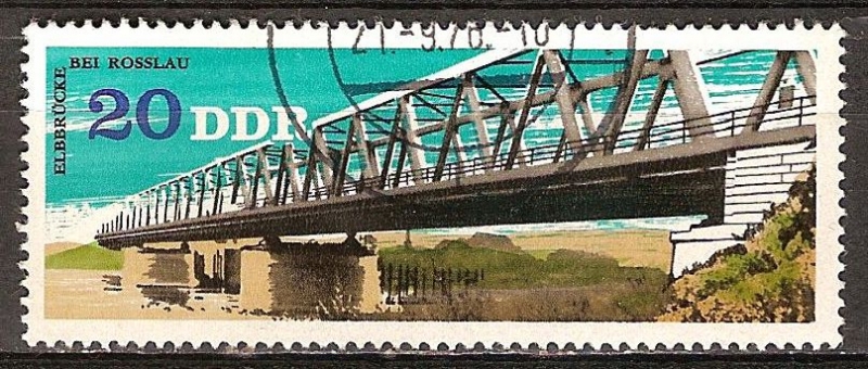 Puentes en la DDR (Puente Elb en Rosslau.