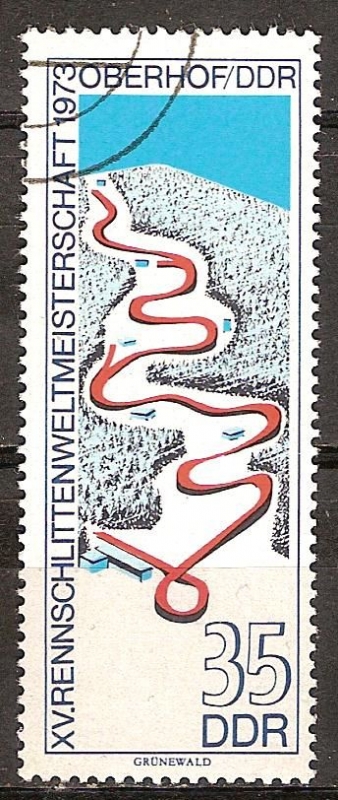 XV.Campeonato Mundial de Luge en Oberhof-DDR.