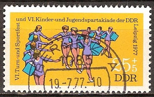 VI.Torneo de Gimnasia y Festival de Deportes de la RDA en Leipzig 1977.