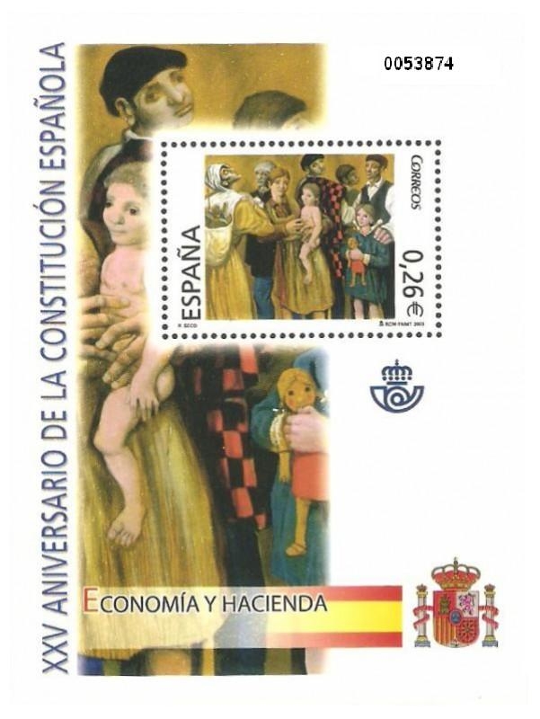 xxv aniversario de la constitucion española ECONOMIA Y HACIENDA 2003 R.SECO