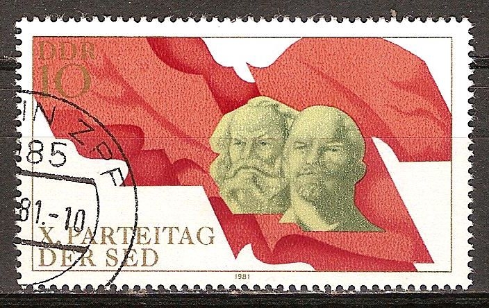 X.Años del Congreso del Partido Socialista de DDR.