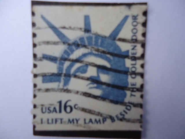 United States-Air mail - Head Statue of liberty (Estatua de la cabeza de la libertad)