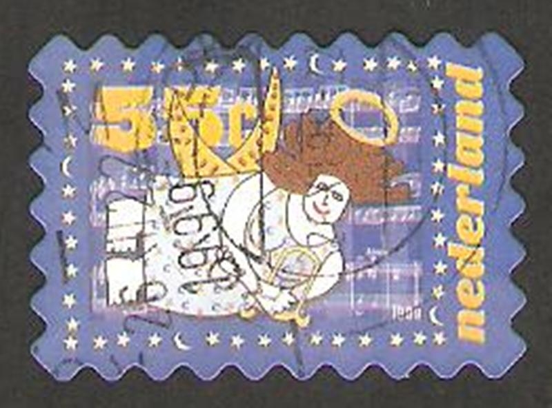 1736 - Navidad, ángel con una lira