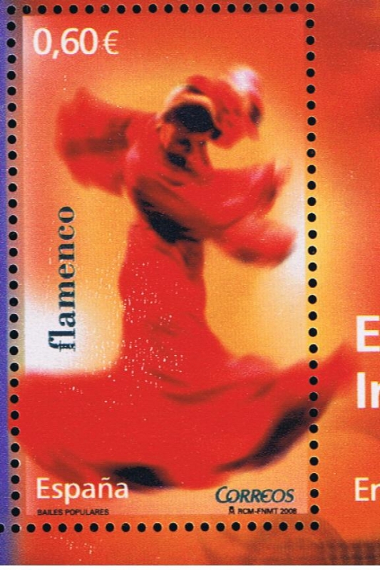 Edifil   4444 B  Bailes populares. Emisión conjunta España-Irlanda.  