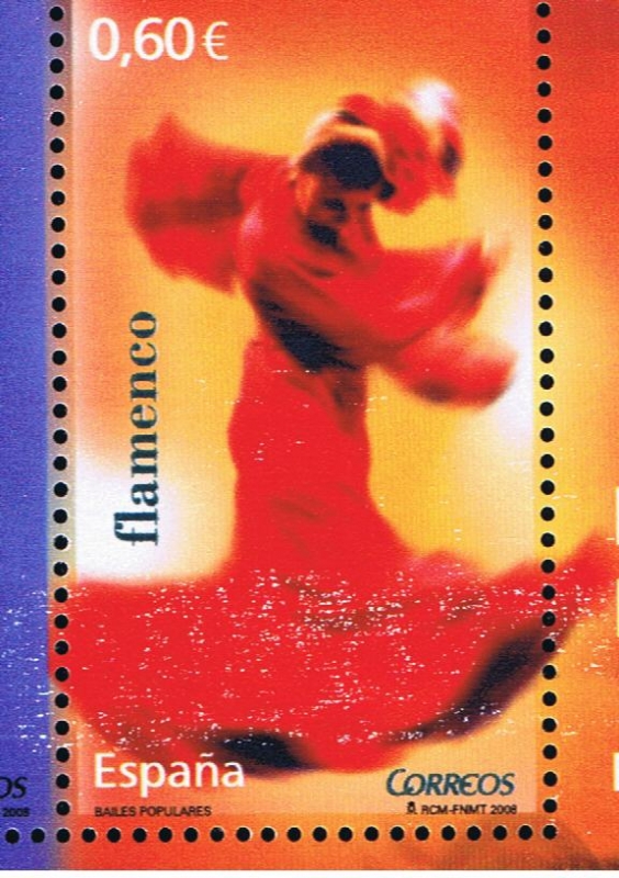 Edifil   4444 B  Bailes populares. Emisión conjunta España-Irlanda.  