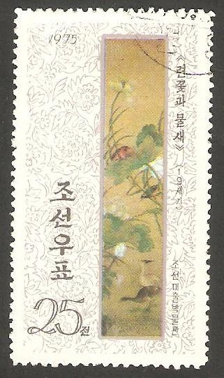 1333 - Pintura coreana de la dinastia Li, flores y animales