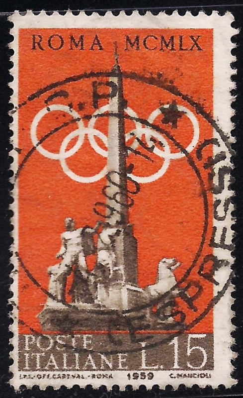 1960 Juegos Olímpicos de Roma: Fuente de Dioscuri.