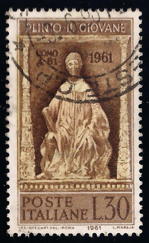 1900 aniversario del nacimiento de Plinio el Joven, cónsul romano y escritor