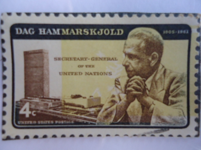 Dag Hammarskjold 1905-1961-2°Secretary general of the United Nations