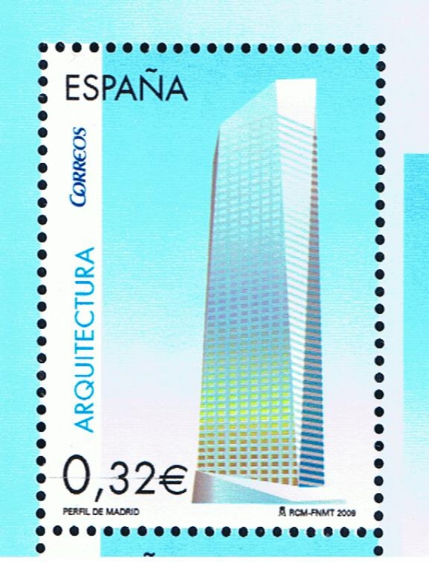 Edifil  4507 A  Arquitectura 2009. Interpretación. Perfil de la ciudad de Madrid.  