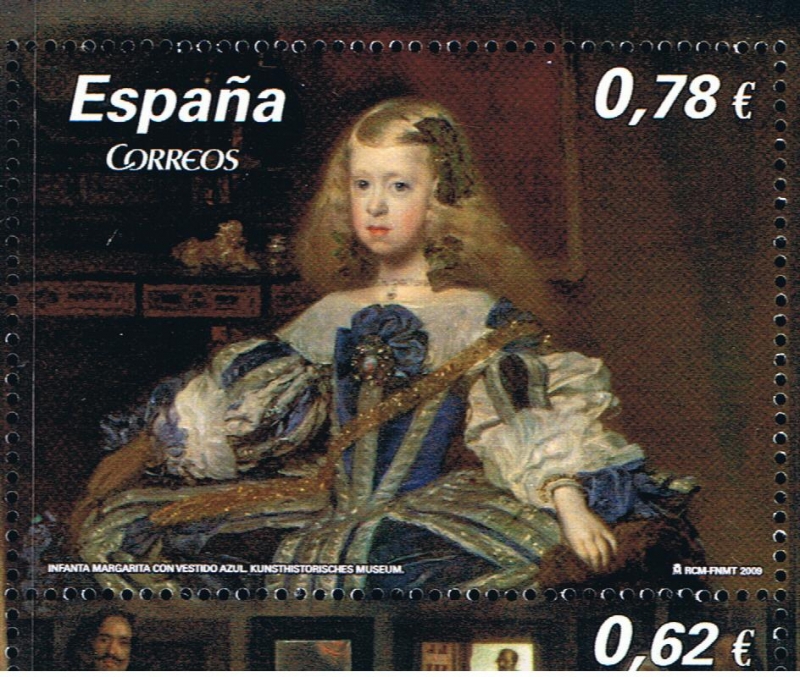 Edifil  4519 B  Velázquez. Emisión conjunta España-Austria.  