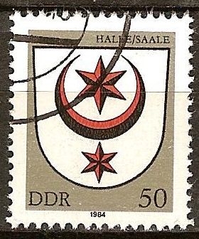 Escudo de armas de Halle / Saale -DDR.