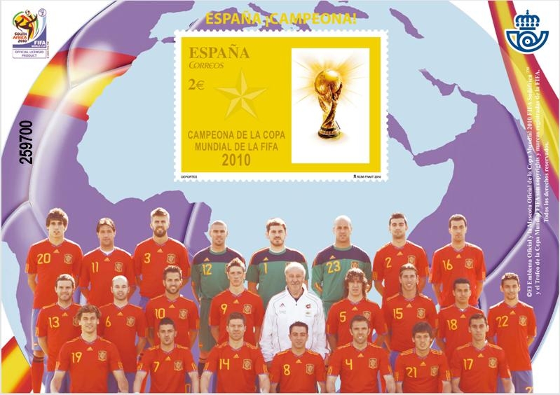 ESPAÑA CAMPEONA DE LA COPA MUNDIAL DE LA FIFA 2010
