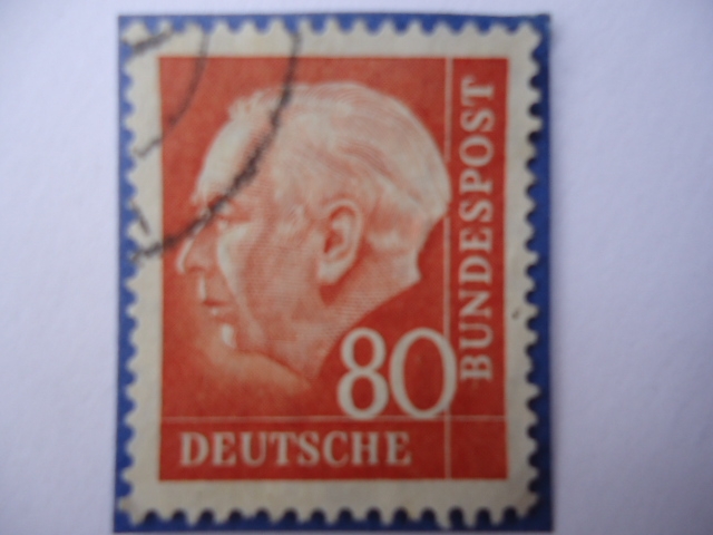 THEODOR HEUSS (1884-1963) 1er Presidente de la Alemania Federal.