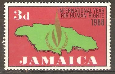 DERECHOS  HUMANOS.  LLAMA  Y  MAPA  DE  JAMAICA