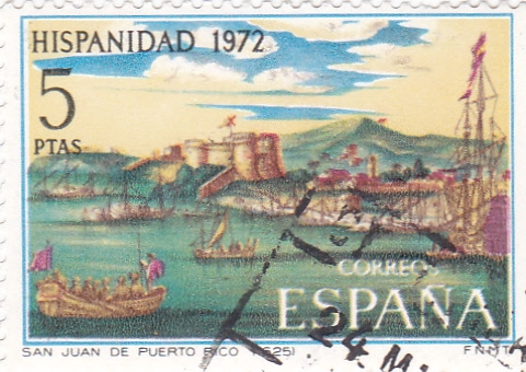 Vista de San Juan de Puerto Rico-HISPANIDAD -1972  (W)