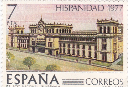 Palacio Nacional-HISPANIDAD -1977  (W)